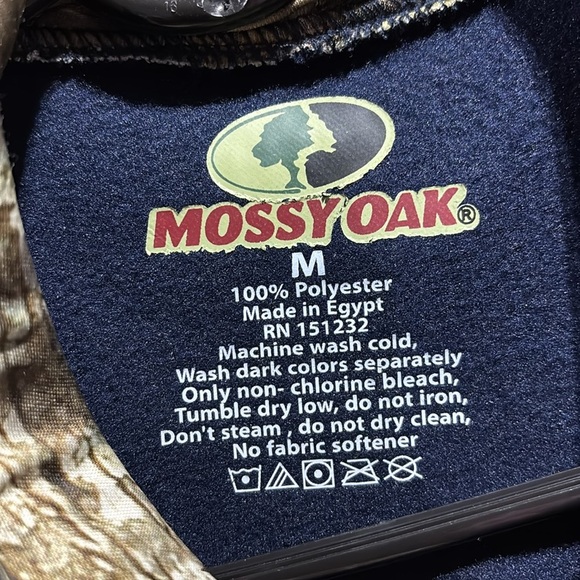 Mossy Oak Hoodie Midweight pullover embroidered logo,pouch pocket,fleece lined - Picture 8 of 12